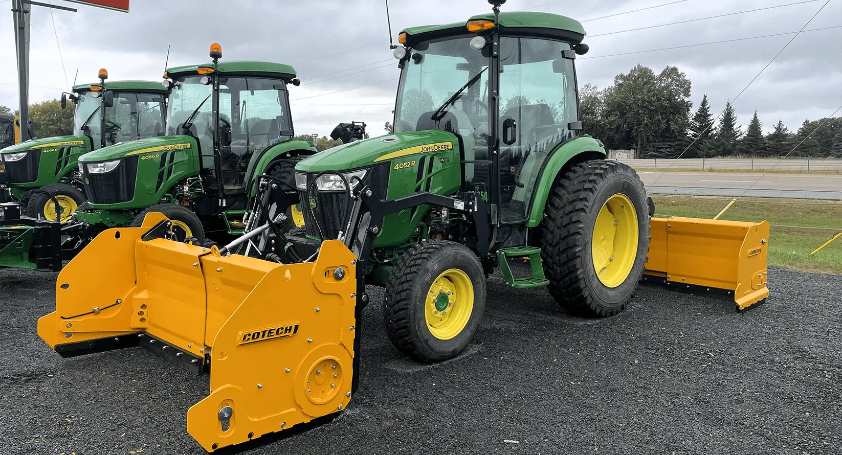 CoTech Tractor Plow on 4 Series John Deere