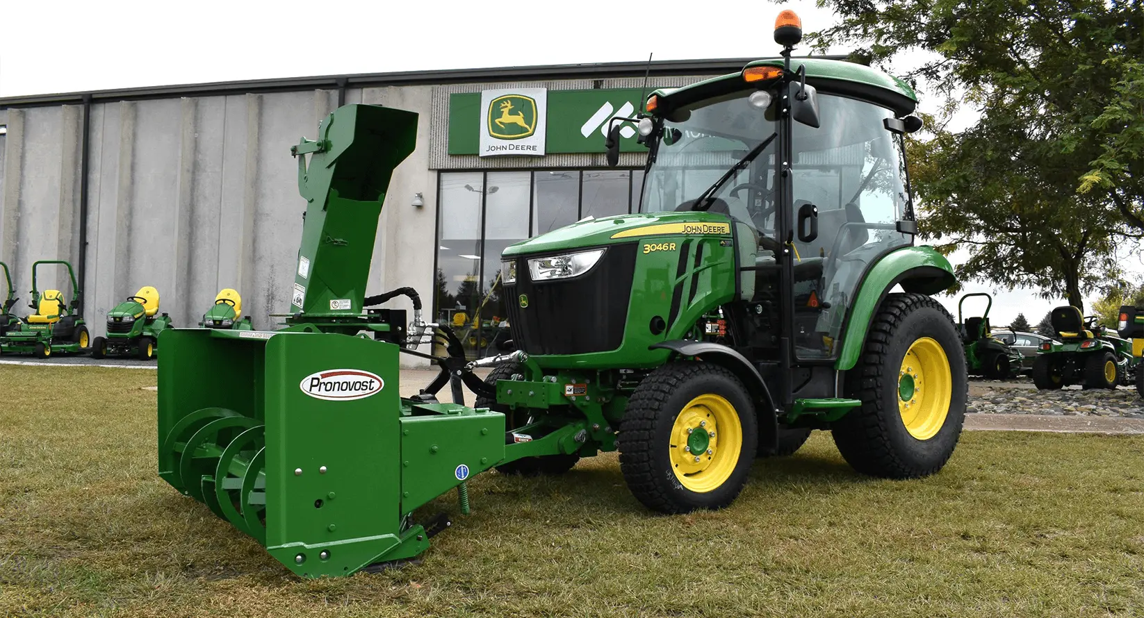 John Deere with Pronovost Attachment