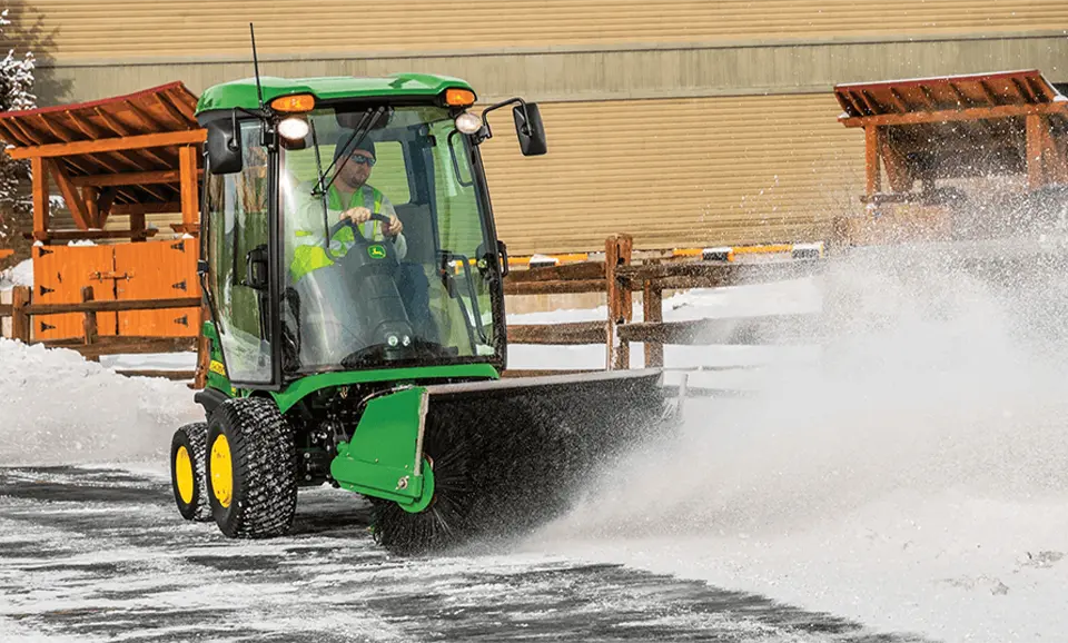 John Deere Front Mount blowing snow